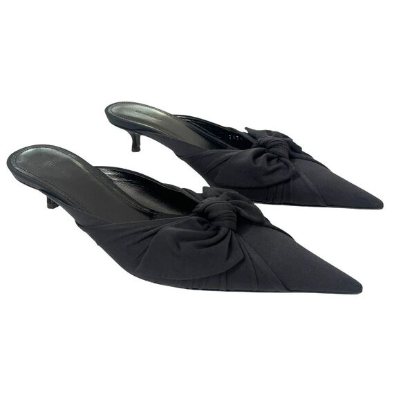 Balenciaga Knife Knot Slip On Mule Heel Shoes Size 38 US 8 - Picture 1 of 10